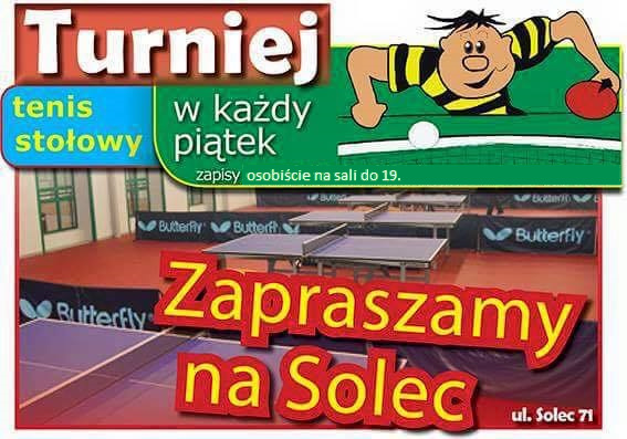 Plakat turnieju Turniej Piątkowy Solec 02.03.2018 