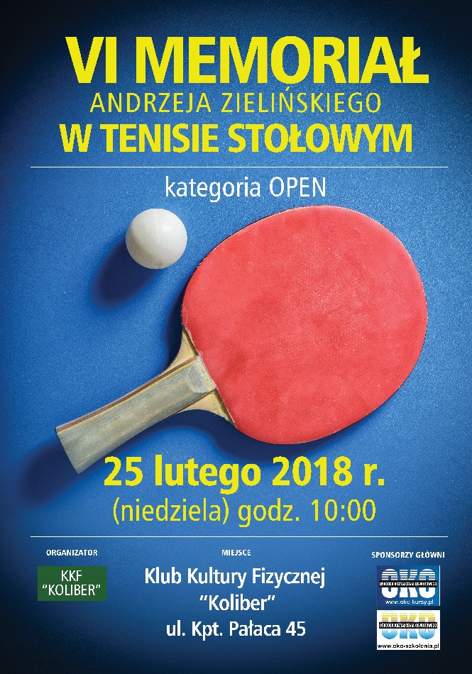 Plakat turnieju VI Memoriał Andrzeja Zielińskiego