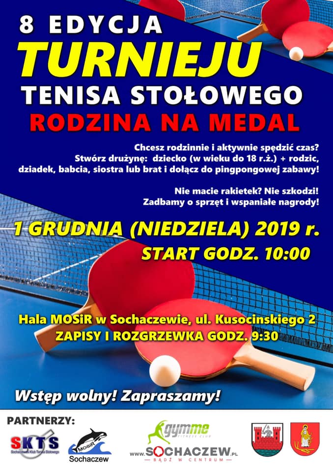 Plakat turnieju RODZINA NA MEDAL - 8 edycja