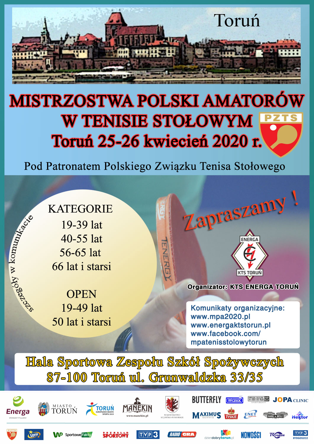 Plakat turnieju Mistrzostwa Polski Amatorów
