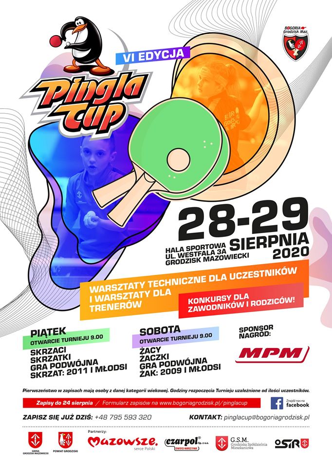 Plakat turnieju VI EDYCJA PINGLA CUP