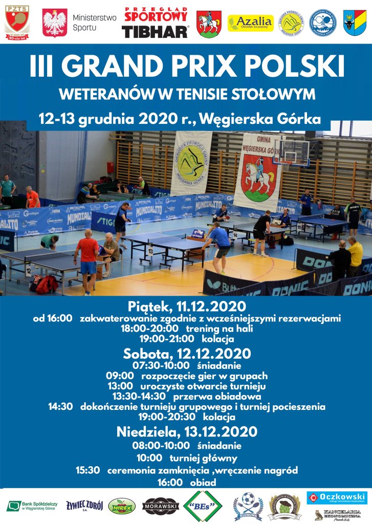 Plakat turnieju III Grand Prix Polski Weteranów