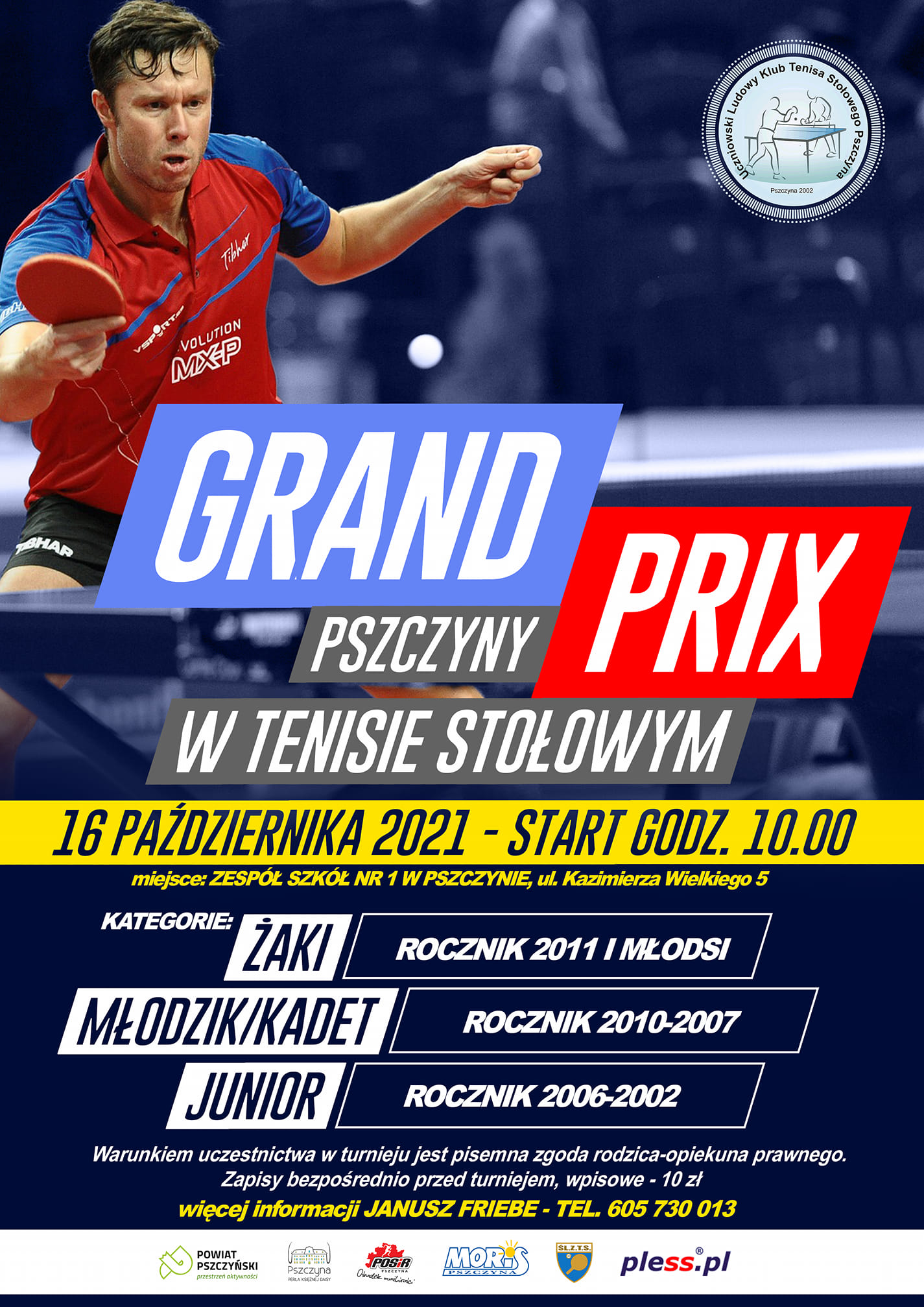 Plakat turnieju Grand Prix Pszczyny