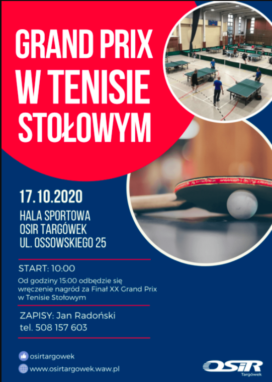 Plakat turnieju II Grand Prix amatorów - Targówek Ossowskiego (Sezon  2021/2022)