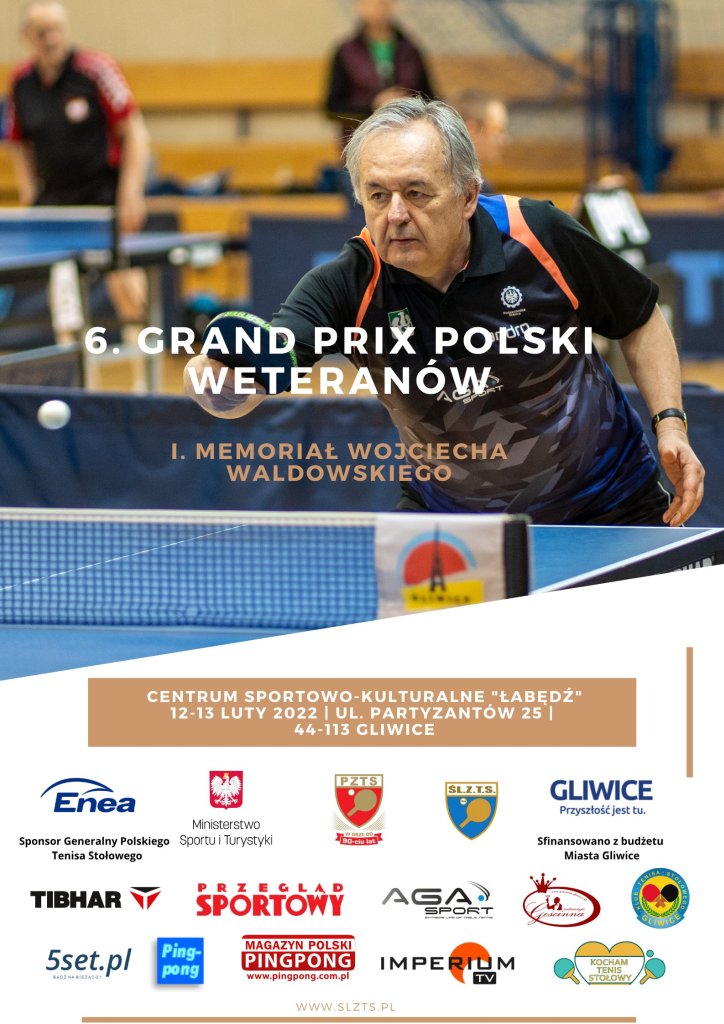 Plakat turnieju 6 Grandpix Polski Weteranów