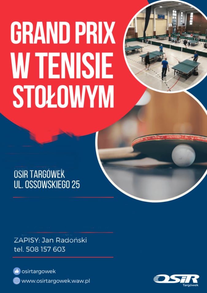 Plakat turnieju VI Grand Prix amatorów - Targówek Ossowskiego (Sezon  2021/2022)
