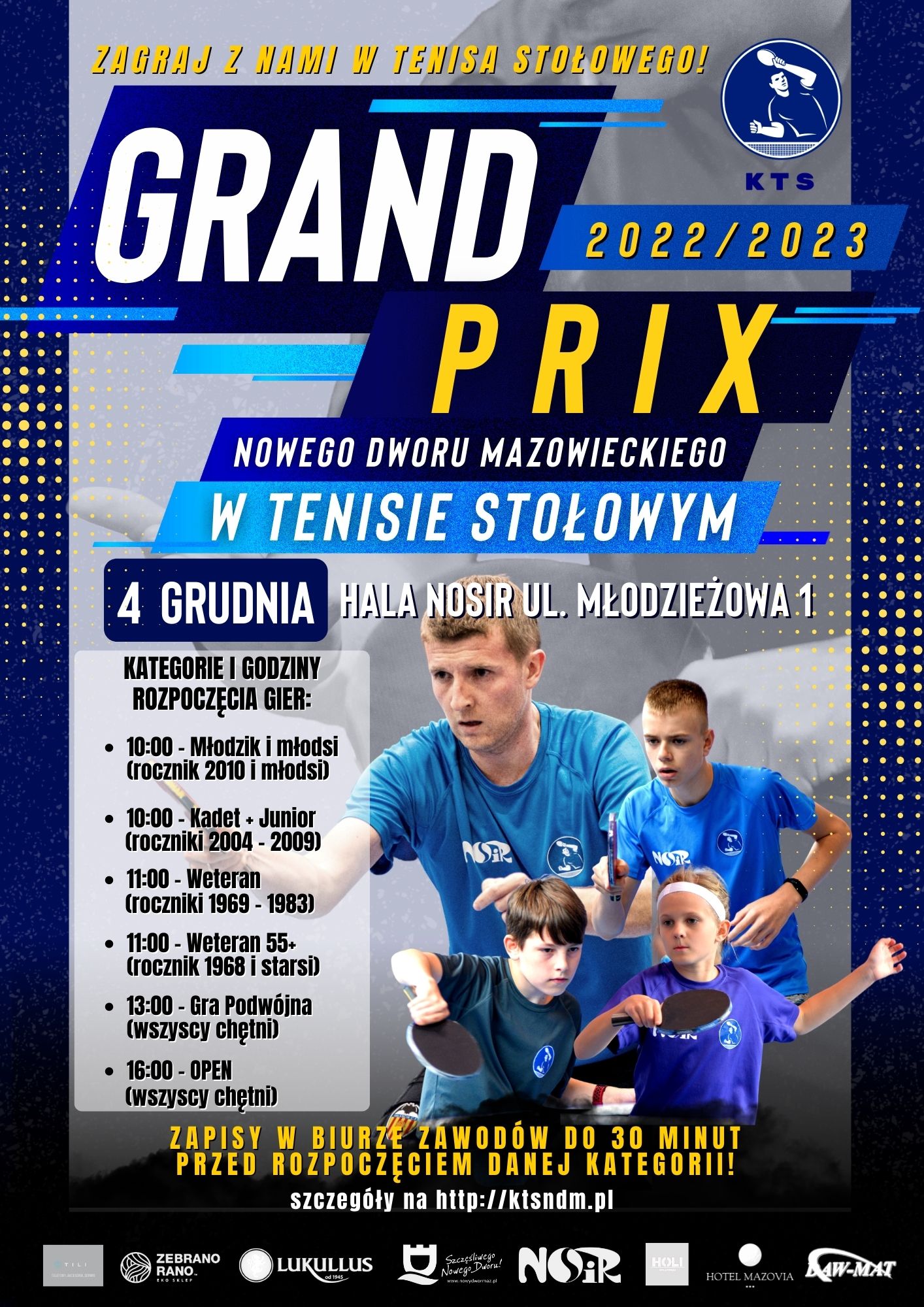 Plakat turnieju Grand Prix Nowego Dworu Mazowieckiego 2022/2023 - termin 3