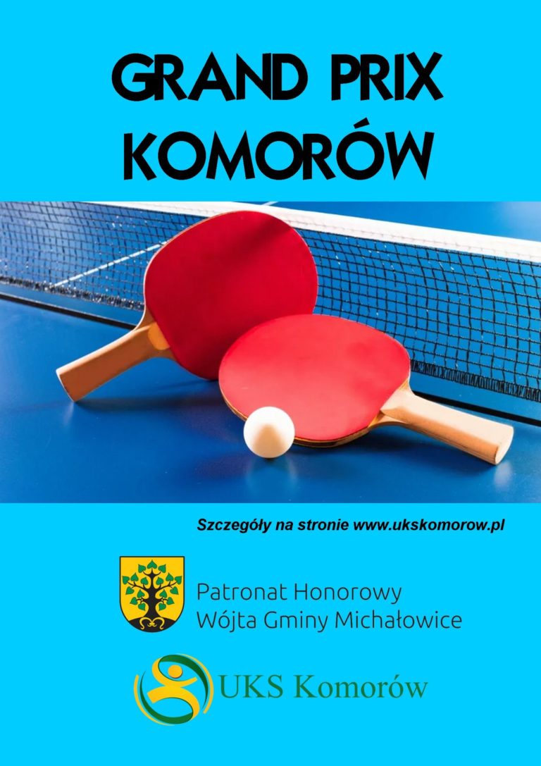 Plakat turnieju VIII GP Komorowa 2023