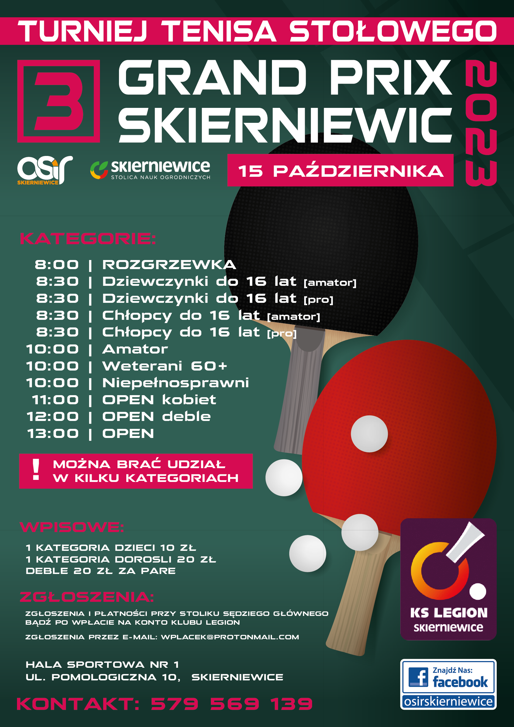 Plakat turnieju 3 Etap Grand Prix Skierniewic 2023