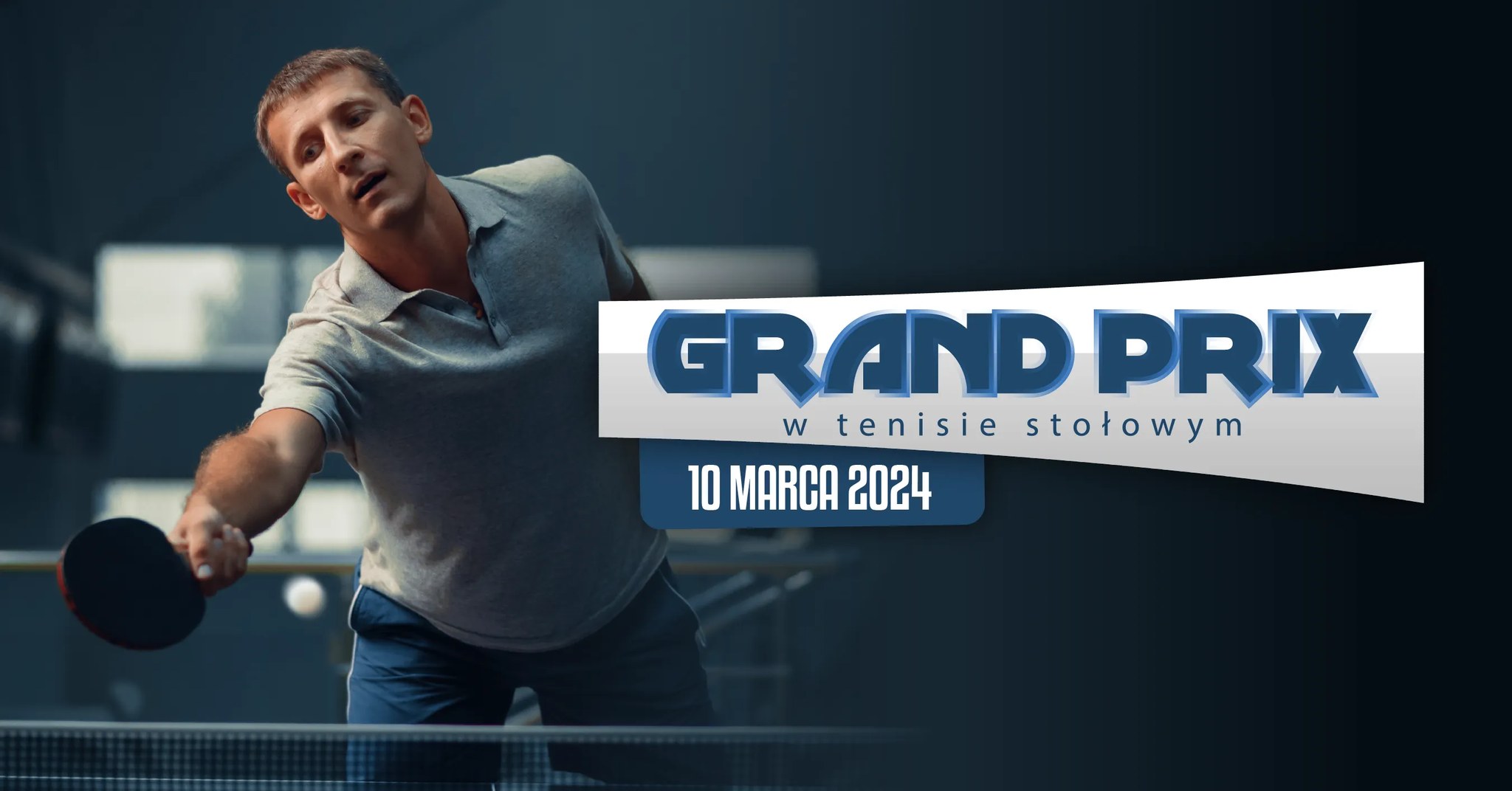 Plakat turnieju Turniej tenisa stołowego Książenice (10 marca 2024)