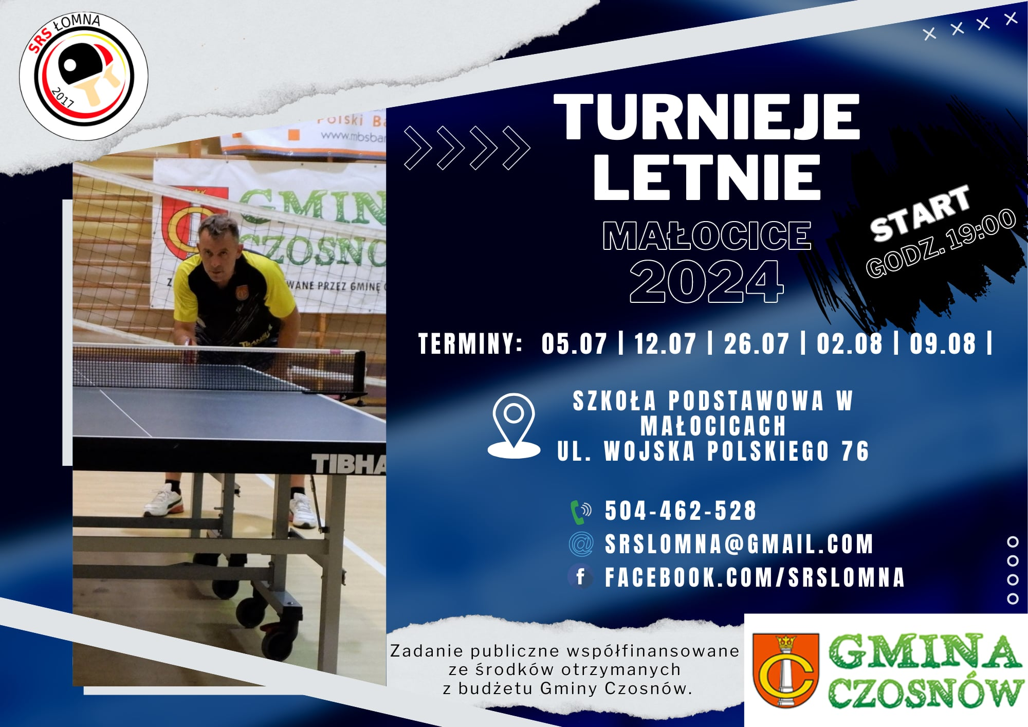 Plakat turnieju TURNIEJE LETNIE  MALOCICE ( 5 lipca 2024)