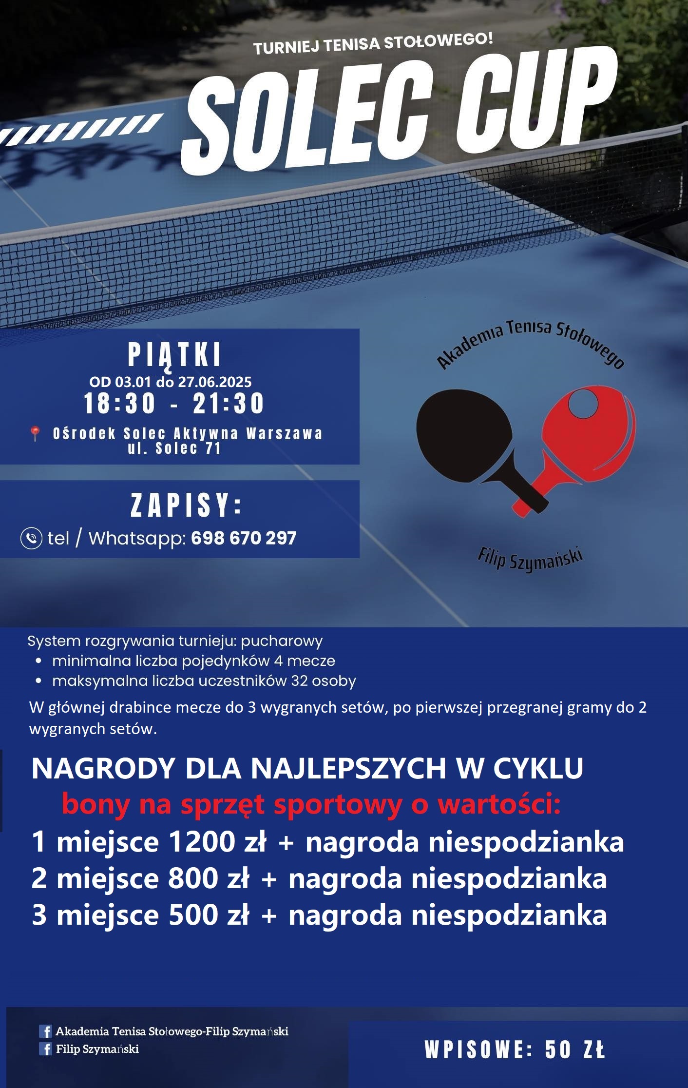 Plakat turnieju Turniej SOLEC CUP 2025 (Wiosna/Lato) - 4 turniej