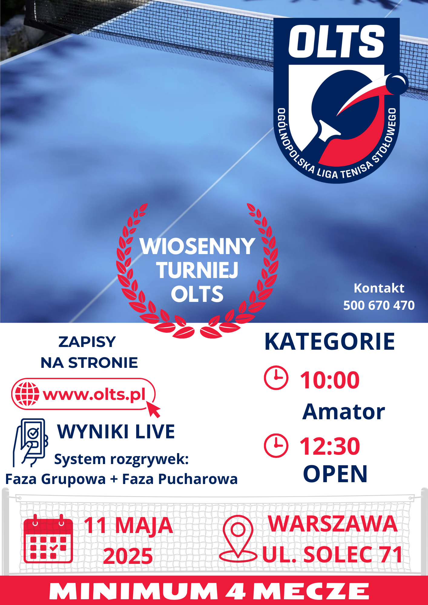 Plakat turnieju Wiosenny OLTS