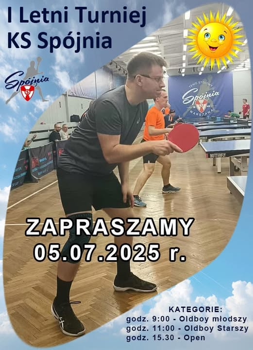 Plakat turnieju Letni Turniej KS Spójnia (05 lipca 2025) - 1 turniej