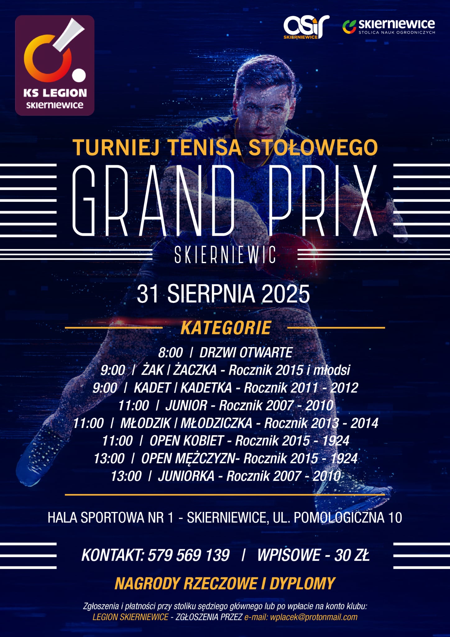 Plakat turnieju Grand Prix Skierniewic