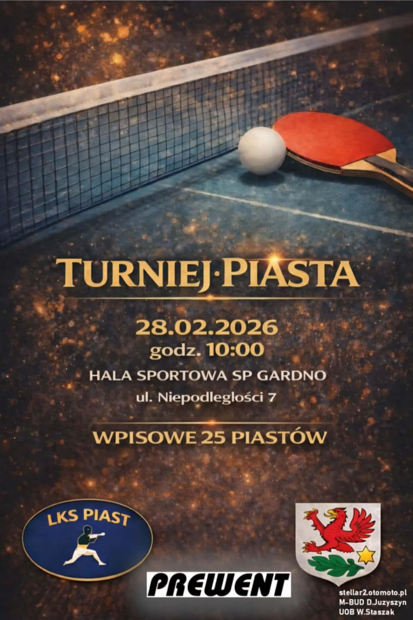 Plakat turnieju Turniej Piasta (28 lutego 2026)