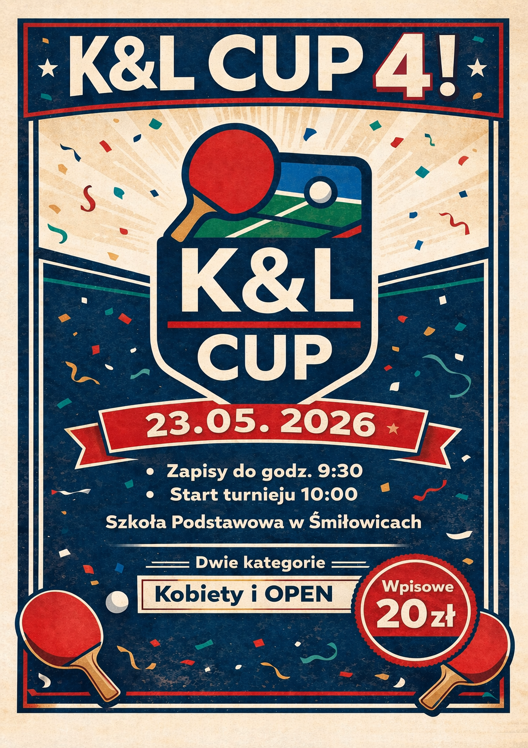 Plakat turnieju K&L CUP 4