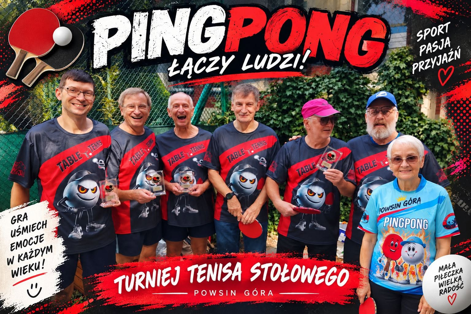 Plakat turnieju Z Rakietką w Powsinie - Singlowy - Turniej VII - liczony podwójnie (2026-09-19)